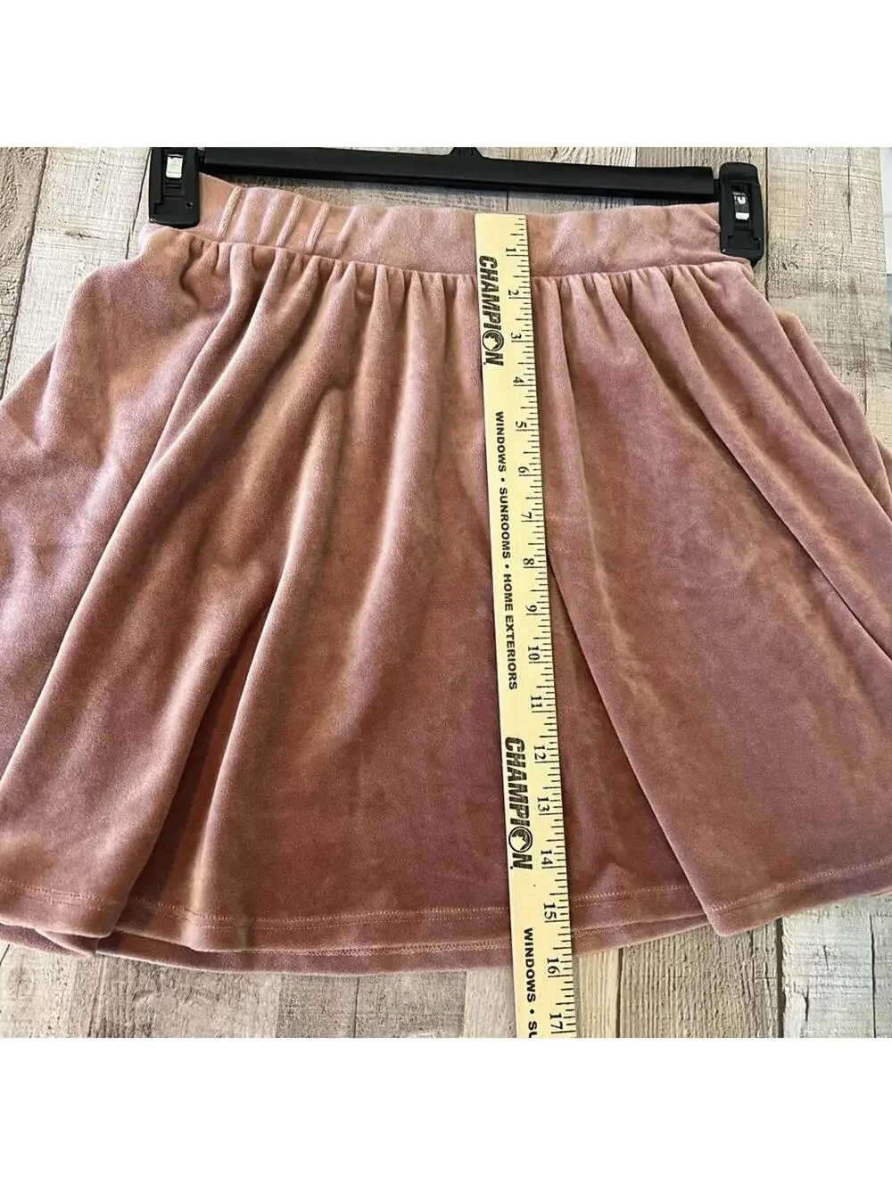 Hippie Rose Women's Size M Blush Velvet Mini Skirt Boho Chic Y2K Skater Style